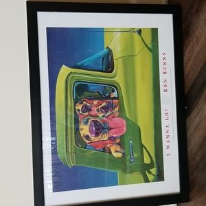 Framed print signed by Ron Burns